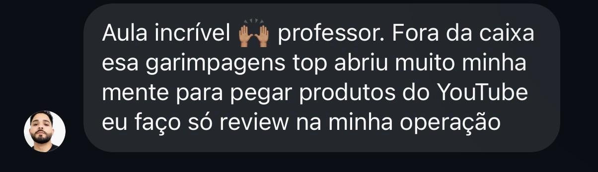 Depoimento de aluno