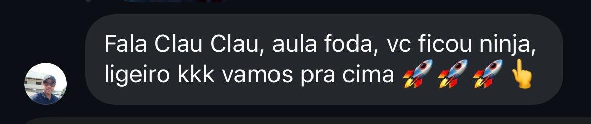Depoimento de aluno